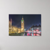 Toile Les monuments | Big Ben la nuit (Recto)