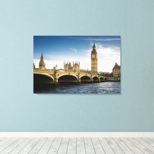 Toile Les monuments | Big Ben, Londres Angleterre (Insitu (Plancher de Bois))