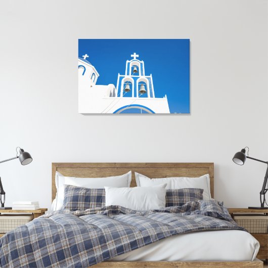 Toile Les monuments | Église grecque du dôme bleu (Insitu(Chambre))