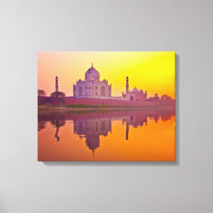Toile Les monuments Taj Mahal au coucher du soleil