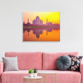 Toile Les monuments | Taj Mahal au coucher du soleil (Insitu(Salon))