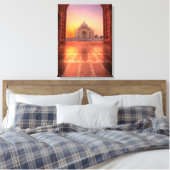 Toile Les monuments | Taj Mahal, Inde au coucher du sole (Insitu(Chambre))