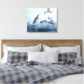Toile Les mouettes volent au-dessus de la mer (Insitu(Chambre))