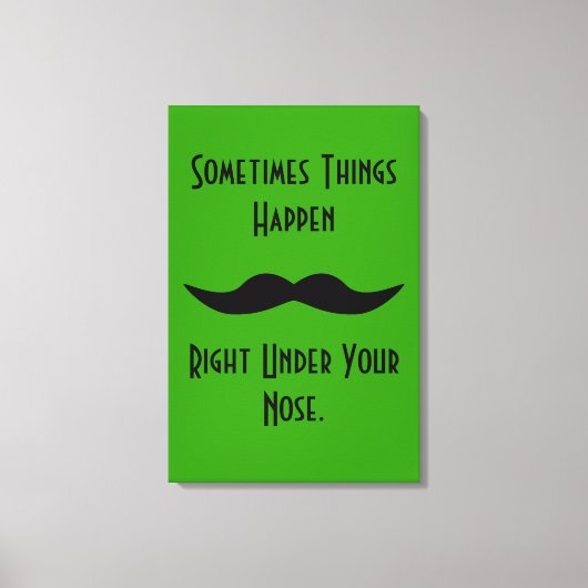 Toile Les moustaches arrivent (Recto)