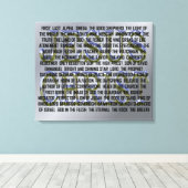 Toile Les nombreux noms de Jésus-Christ (Insitu (Plancher de Bois))