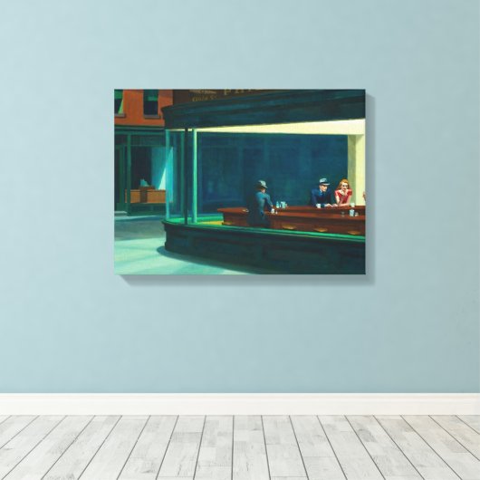 Toile Les nuits Edward Hopper (Insitu (Plancher de Bois))