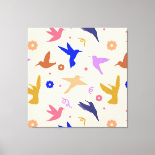 Toile Les oiseaux dans l'air