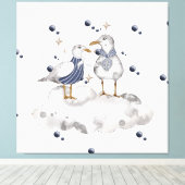 Toile Les oiseaux de plage (Insitu (Plancher de Bois))