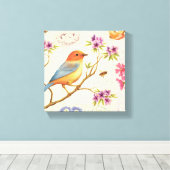 Toile Les oiseaux et les abeilles (Insitu (Plancher de Bois))