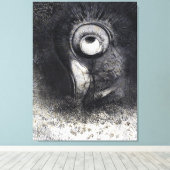 Toile Les Origines dessin par Odilon Redon (Insitu (Plancher de Bois))