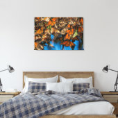 Toile Les papillons monarques migrateurs s'accrochent au (Insitu(Chambre))