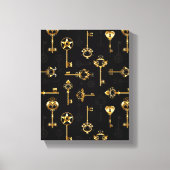 Toile Les Patters de Seamless avec Golden Keys (Recto)