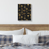 Toile Les Patters de Seamless avec Golden Keys (Insitu(Chambre))