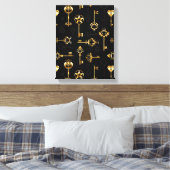Toile Les Patters de Seamless avec Golden Keys (Insitu(Chambre))