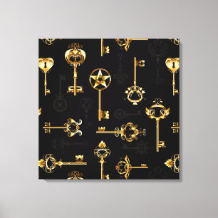 Toile Les Patters de Seamless avec Golden Keys