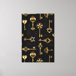 Toile Les Patters de Seamless avec Golden Keys