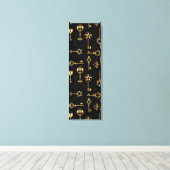 Toile Les Patters de Seamless avec Golden Keys (Insitu (Plancher de Bois))