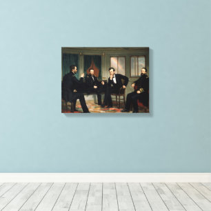Toile Les Peacemakers Peinture Président Lincoln Petit