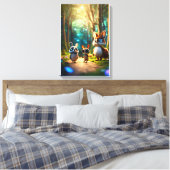 Toile Les petits pas de la grande amitié (Insitu(Chambre))
