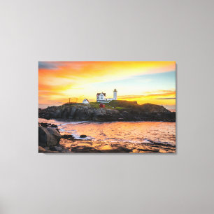 Toile Les phares   Nubble Lighthouse Maine