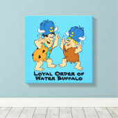 Toile Les Pierrafeu | Buffles d'eau Fred & Barney (Insitu (Plancher de Bois))