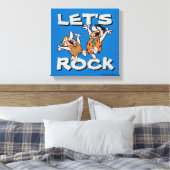 Toile Les Pierrafeu | Fred & Barney - Let's Rock (Insitu(Chambre))