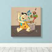 Toile Les Pierrafeu | Fred Flintstone Dancing (Insitu (Plancher de Bois))