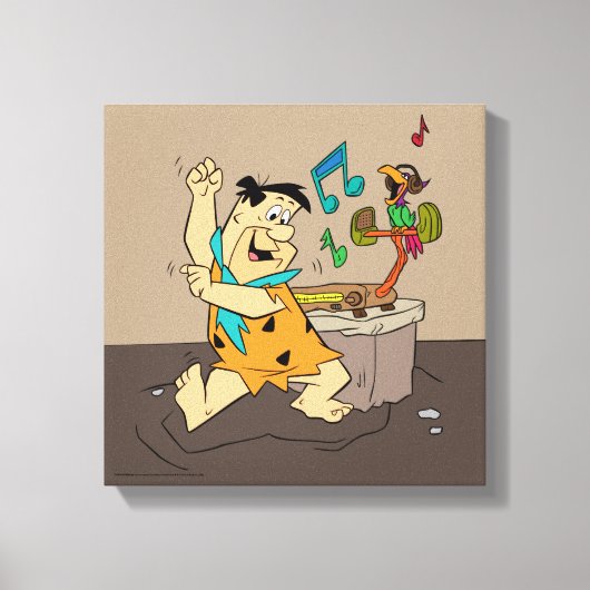 Toile Les Pierrafeu | Fred Flintstone Dancing (Recto)