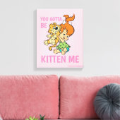 Toile Les Pierrafeu | Galets et son tigre (Insitu(Salon))