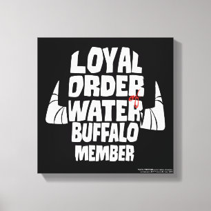 Toile Les Pierrafeu  Membre Loyal Order Water Buffalo