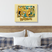 Toile Les Pierrafeu | Panneaux de caractères Retro Comic (Insitu(Chambre))