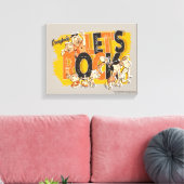 Toile Les Pierrafeu | Tout le monde Rock (Insitu(Salon))