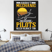 Toile Les pilotes mécaniciens d'aéronefs ont aussi besoi (Insitu(Chambre))