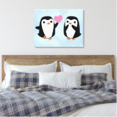 Toile Les pingouins amoureux (Insitu(Chambre))