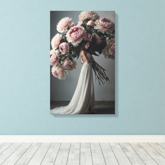 Toile Les pivoines (Insitu (Plancher de Bois))