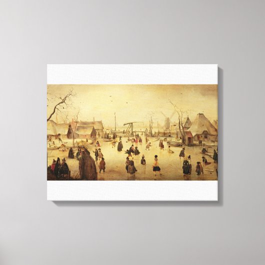 Toile Les plaisirs de l'hiver (Recto)