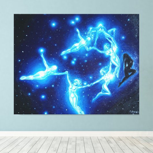 Toile Les Pléiades (Insitu (Plancher de Bois))