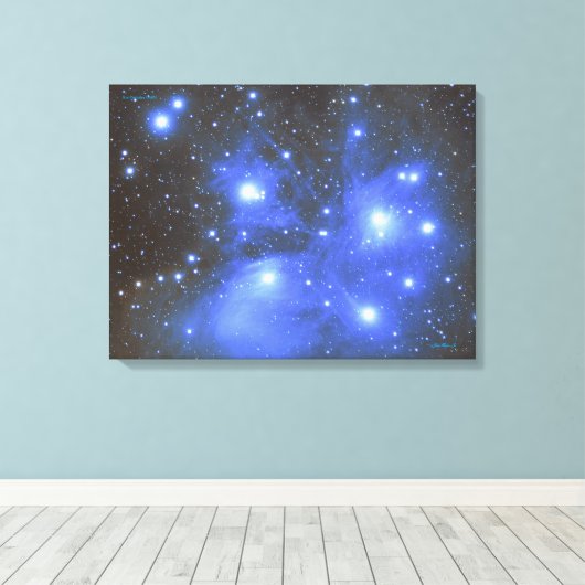Toile Les Pléiades (M45) (Insitu (Plancher de Bois))