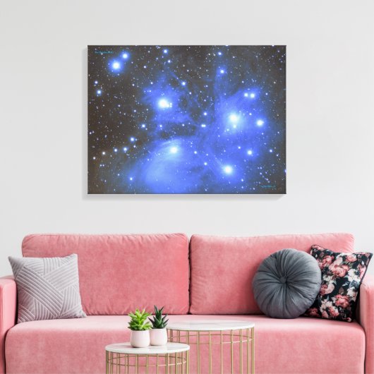 Toile Les Pléiades (M45) (Insitu(Salon))