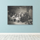 Toile Les politiciens du village, gravé par Abraham Raim (Insitu (Plancher de Bois))