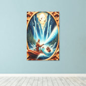 Toile Les pompiers ont chargé sur leur bateau (Insitu (Plancher de Bois))