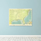 Toile Les ports de l'Atlantique sud-américain (Insitu (Plancher de Bois))