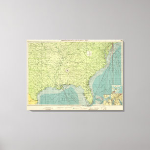 Toile Les ports de l'Atlantique sud-américain