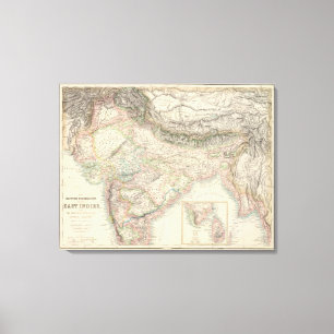 Toile Les possessions britanniques aux Indes orientales