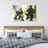 Toile Les premiers hommes à conquérir l'Everest Hillary  (Insitu(Chambre))