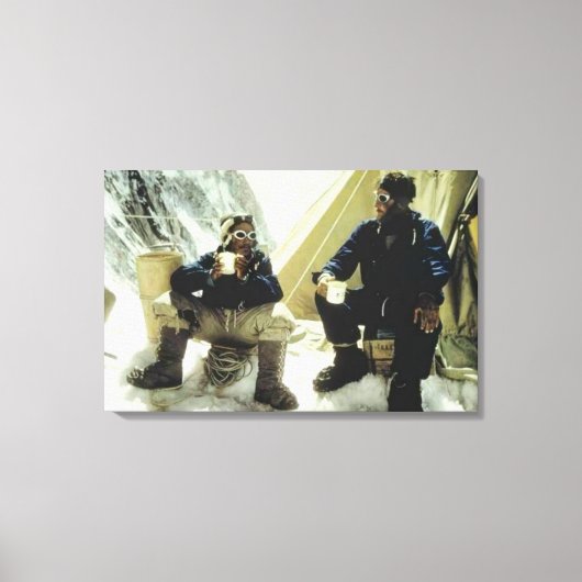 Toile Les premiers hommes à conquérir l'Everest Hillary  (Recto)