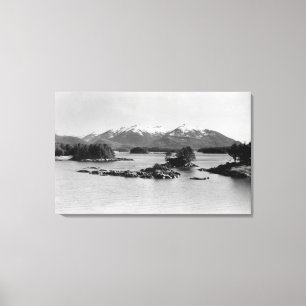 Toile Les pyramides chez Sitka, photographie de l'Alaska