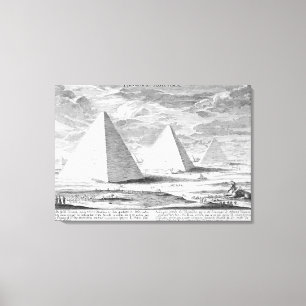Toile Les pyramides de l'Egypte, plaquent 4 du 'einer