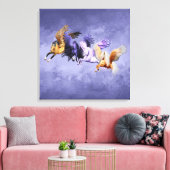 Toile Les quatre Pegasi Flying Horses Pegasus Stallions (Insitu(Salon))