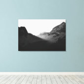 Toile Les rayons du soleil sur les montagnes (Insitu (Plancher de Bois))